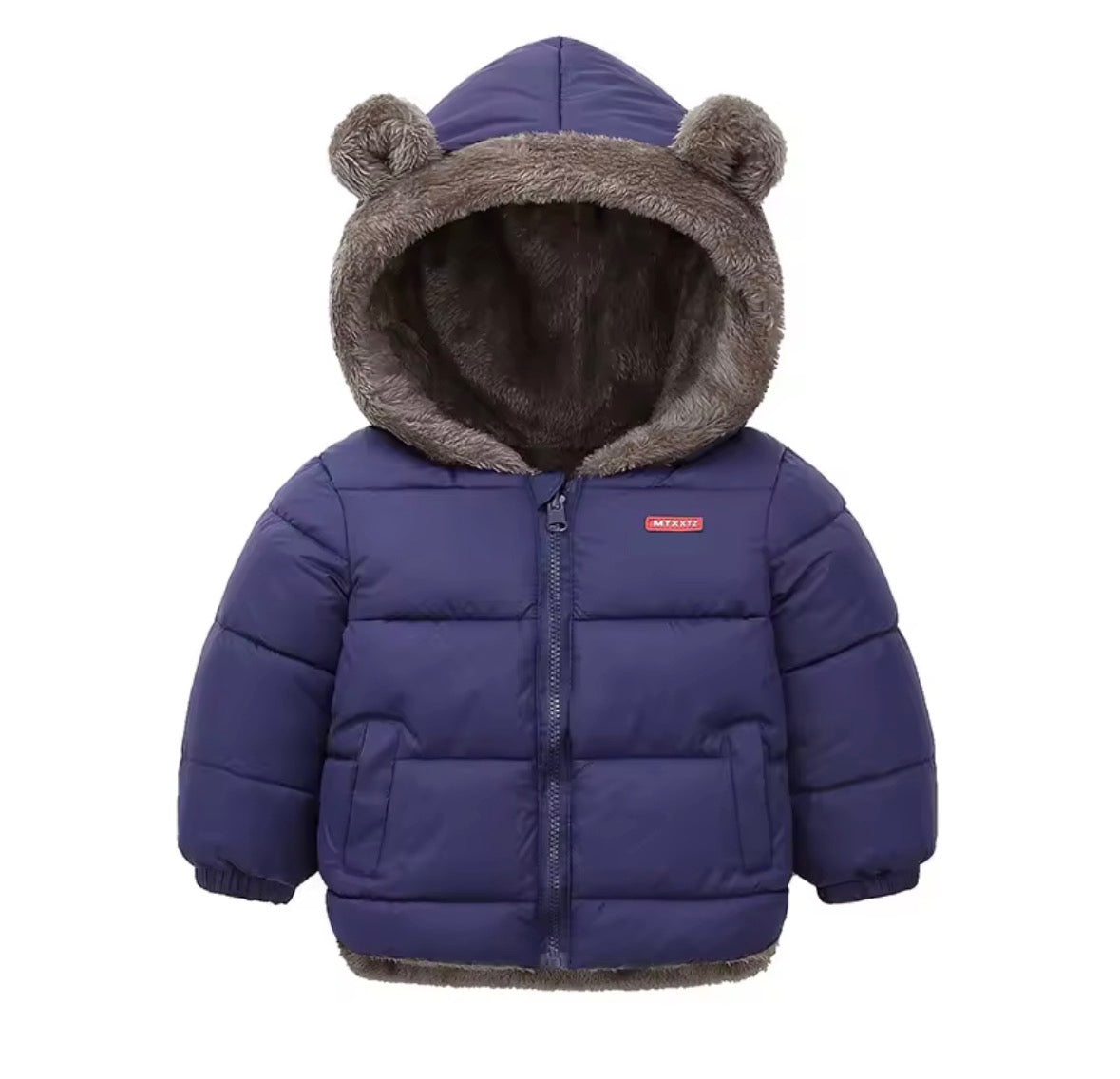 Chaqueta de Invierno Infantil Acolchada con Capucha – Cálida y Suave