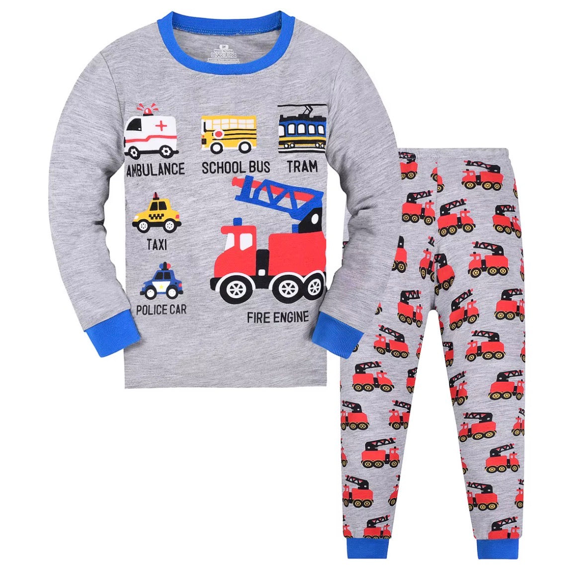 Pijama Infantil de Manga Larga
