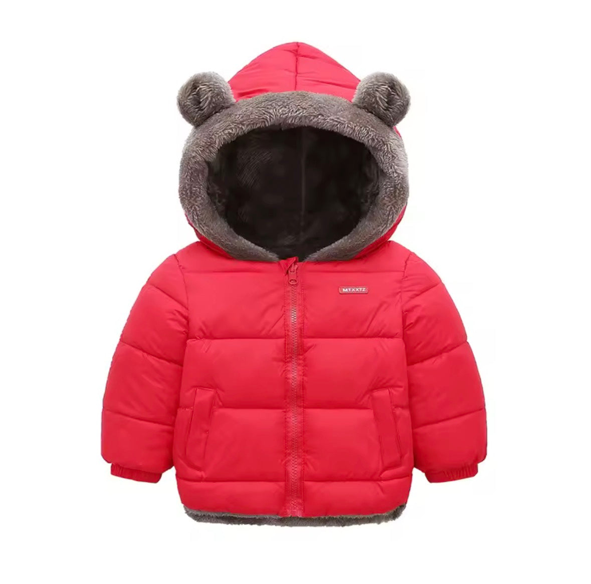 Chaqueta de Invierno Infantil Acolchada con Capucha – Cálida y Suave