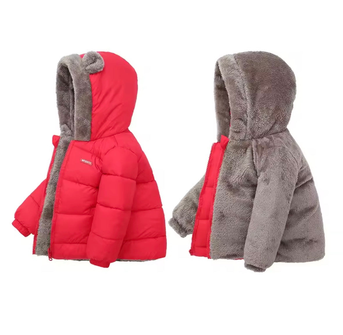 Chaqueta de Invierno Infantil Acolchada con Capucha – Cálida y Suave