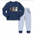 Conjunto de rayas de otoño para bebé, jersey