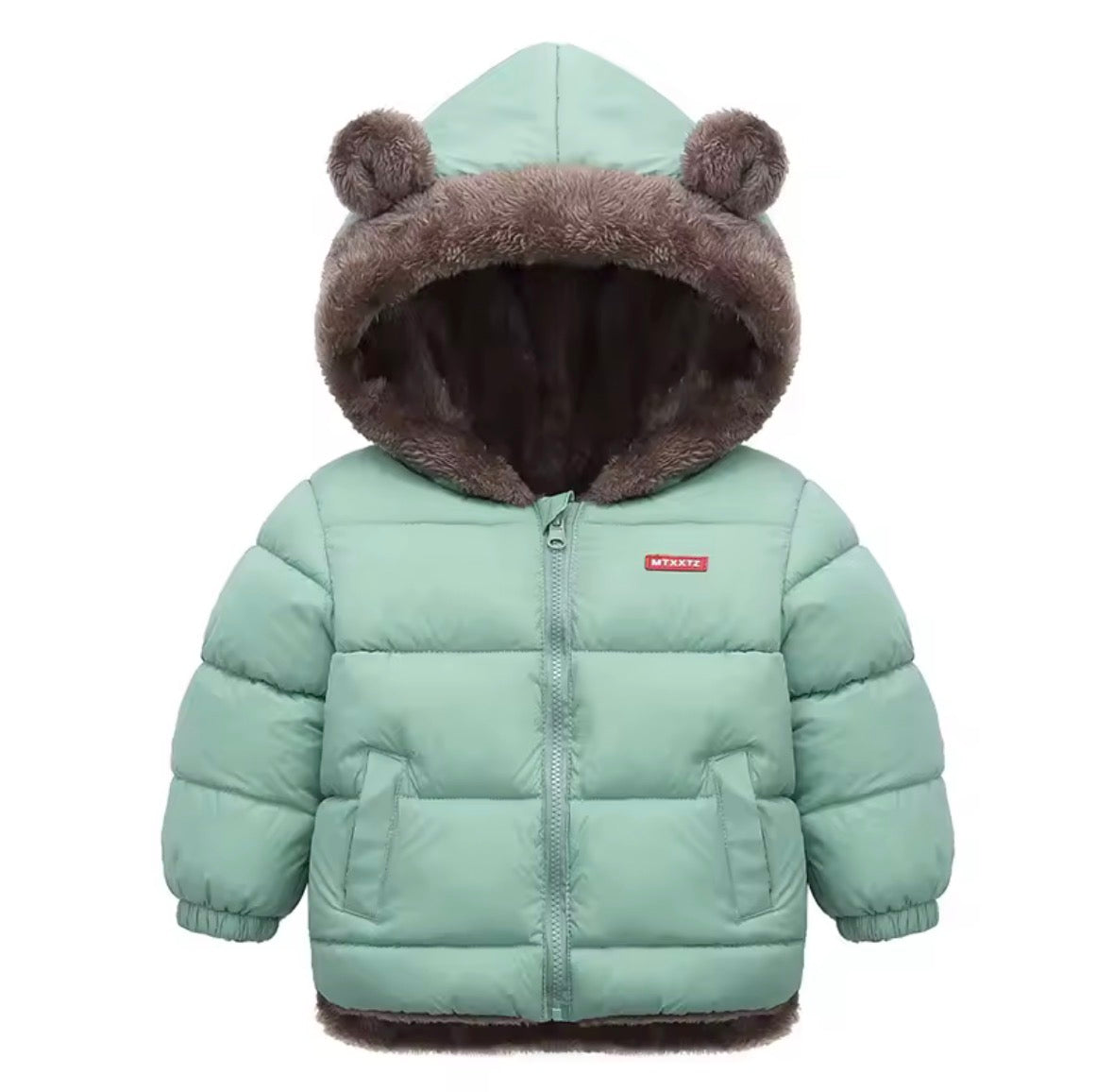 Chaqueta de Invierno Infantil Acolchada con Capucha – Cálida y Suave